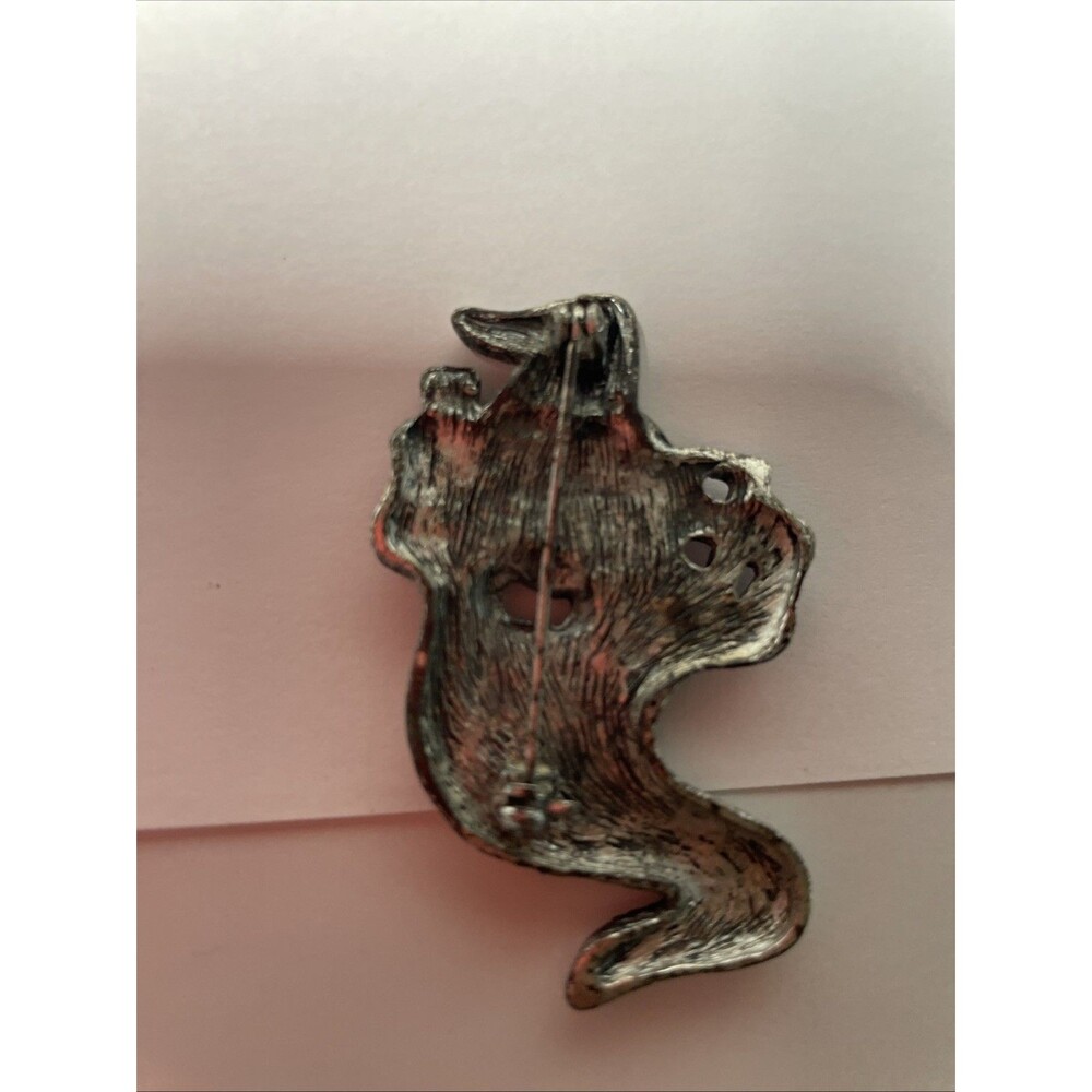 PZ-VINTAGE HALLOWEEN GHOST BOO! PIN BROOCH #32375 *MINT - Picture 5 of 10